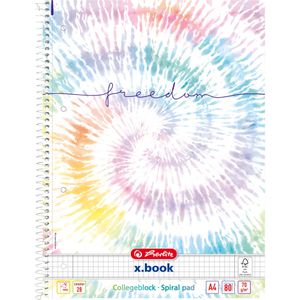 Produktbild für Collegeblock Herlitz New Batik Freedom, 400173296, A4