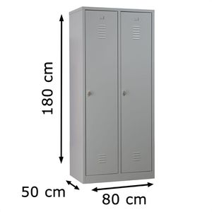 Produktbild für Spind G-Office WRC/2.1880, lichtgrau
