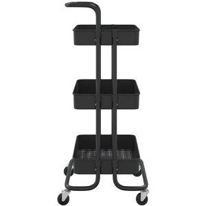 Produktbild für Küchenwagen vidaXL 336335, schwarz