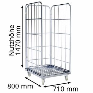 Produktbild für Rollbehälter HMH Nutzhöhe 1470mm