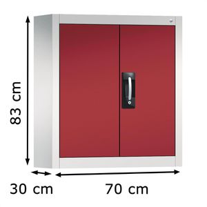 Produktbild für Werkzeugschrank CP-Möbel 134013-22, aus Metall, grau / rot