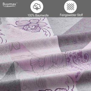 Produktbild für Bettwäsche Buymax Eldora, lila-grau, Renforcé