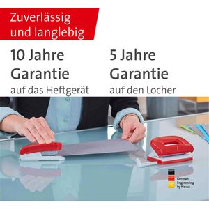 Produktbild für Heftgerät Novus Twinset E15/E210, 020-1830, inkl. Locher