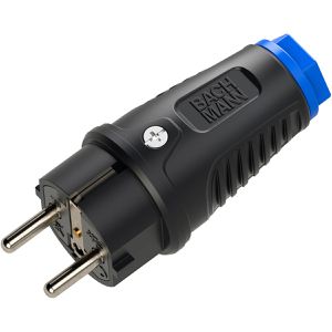Produktbild für Schutzkontaktstecker Bachmann BM0017344, schwarz