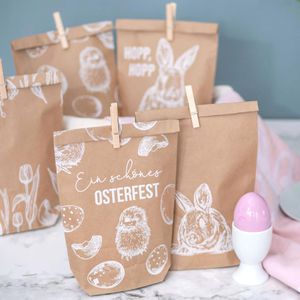 Produktbild für Geschenktüte Papierdrachen 060-021-004 Ostermotiv weiß