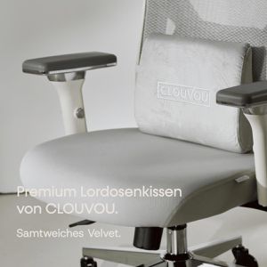 Produktbild für Rückenstütze CLOUVOU Lordosenkissen, aus Stoff, waschbar