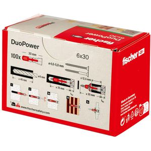 Produktbild für Dübel Fischer 535453, Duopower 2 Komponenten-Dübel
