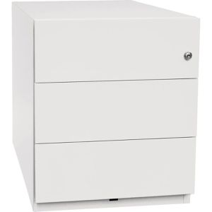 Rollcontainer Bisley Note, aus Metall, weiß