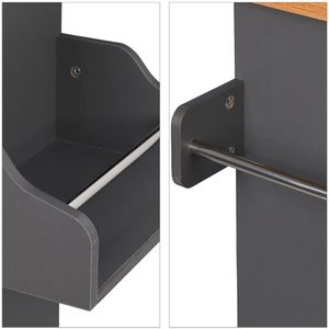 Produktbild für Küchenwagen Relaxdays 10034314, grau