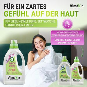 Produktbild für Weichspüler AlmaWin Lavendel, Konzentrat, Bio, vegan