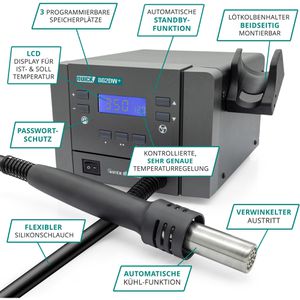 Produktbild für Lötstation QUICK QU862DW+, Heißluft-Reworkstation