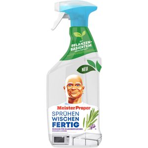 Meister-Proper Glasreiniger Sprühen-Wischen-Fertig, Spray, Rosmarin und Lavendel, 800ml