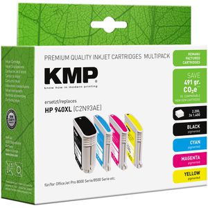 Produktbild für Tinte KMP H71V für HP 940XL, C2N93AE, Multipack