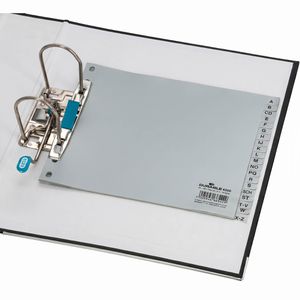 Produktbild für Register Durable 6500-10, A4-halbe Höhe, A-Z