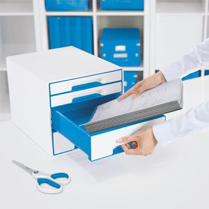 Produktbild für Schubladenbox Leitz 5213-20-36, WOW Cube, A4