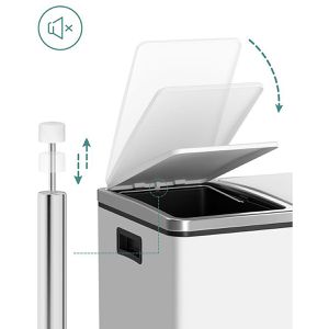 Produktbild für Mülleimer Songmics LTB30WT, weiß