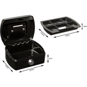 Produktbild für Geldkassette Idena mini 50031, mit Zylinderschloss