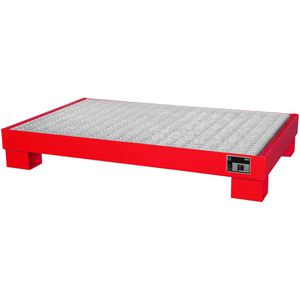 Auffangwanne BAUER AW 60-3/M, rot, aus Stahl