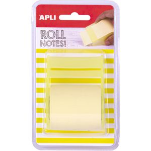 Produktbild für Haftnotizrolle APLI Yellow Pastel, 18190