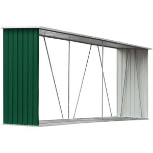 Holzunterstand vidaXL Holzlagerschuppen, grün