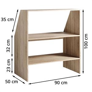 Produktbild für Bücherregal Vicco 80002, sonoma eiche