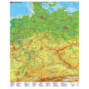 Produktbild für Deutschlandkarte Stiefel Welterbe &amp; Nationalparks, rahmenlos