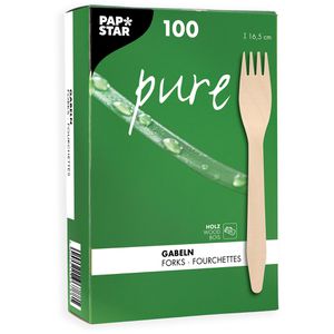 Produktbild für Einwegbesteck Papstar 84838 pure, Holz