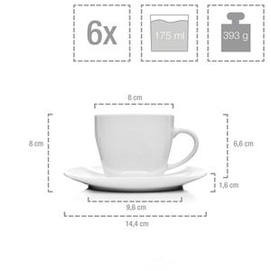 Produktbild für Tafelservice Sänger Bilgola 215410, Porzellan weiß