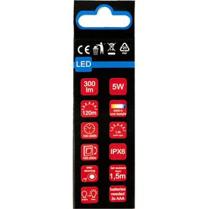 Produktbild für Taschenlampe Blulaxa 5 Watt, LED, mit Batterie