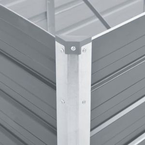Produktbild für Hochbeet vidaXL 44840, aus verzinktem Stahl