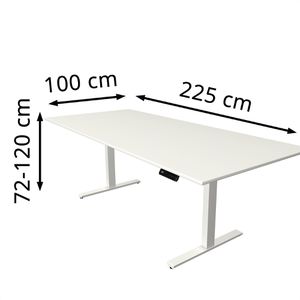 Produktbild für Schreibtisch Kerkmann Move 3, weiß / weiß