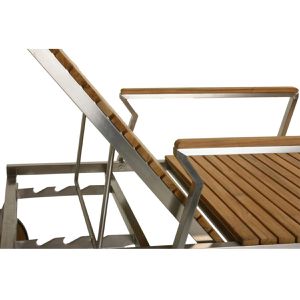 Produktbild für Sonnenliege Garden-Pleasure DENVER, aus Edelstahl/ Holz