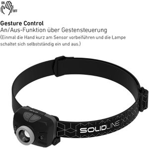 Produktbild für Stirnlampe Ledlenser Solidline SH3, mit Batterie