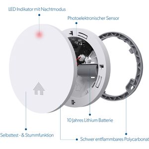 Produktbild für Rauchmelder Unitec Design