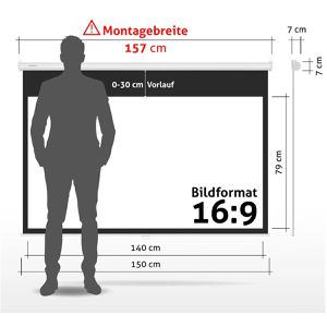 Produktbild für Beamer-Leinwand ESMART Economy EXR Rollo