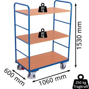 Produktbild für Etagenwagen VARIOfit sw-600.211