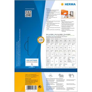 Produktbild für Inkjet-Etiketten Herma 10781, Special, weiß