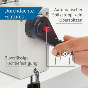 Produktbild für Spitzmaschine Dahle 155, mit Kurbel
