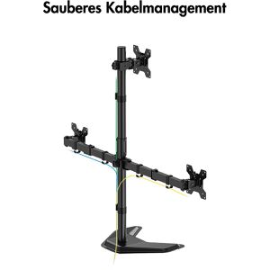 Produktbild für Monitorhalterung LogiLink BP0219, VESA 75x75 &amp; 100x100 mm