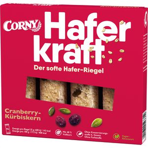 Müsliriegel Corny Haferkraft Cranberry-Kürbiskern