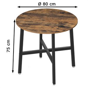 Produktbild für Esstisch Vasagle KDT080B01, braun