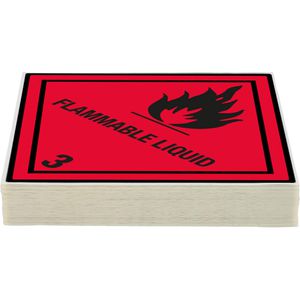 Produktbild für Gefahrgutaufkleber Boxlab Gefahrzettel, Klasse 3