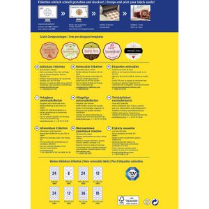 Produktbild für Flaschenetiketten Zweckform 5085, weiß, Blumenform