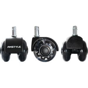 Produktbild für Stuhlrollen AMSTYLE SPM1.978, 5 Stück