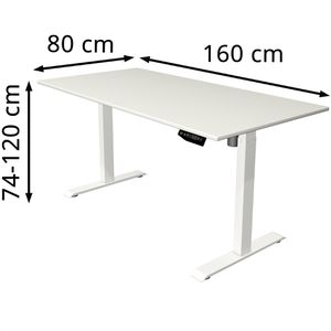 Produktbild für Schreibtisch Kerkmann Move 1, weiß / weiß