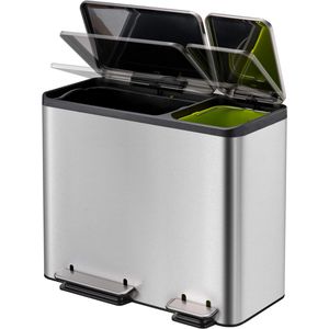 Produktbild für Mülleimer EKO EcoCasa, VB912845, matt silber