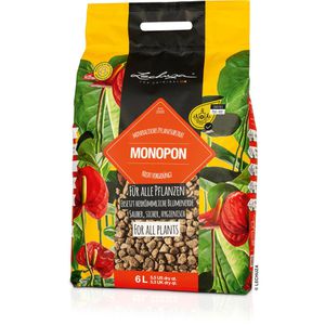 Lechuza Pflanzsubstrat MONOPON 19549, 6 Liter, für alle Pflanzen