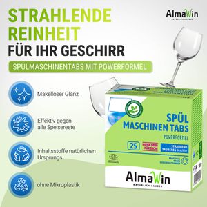 Produktbild für Spülmaschinentabs AlmaWin Konzentrat, Powerformel