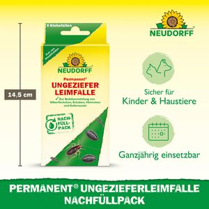 Produktbild für Klebefalle-Nachfüller Neudorff Permanent UngezieferLeimfalle