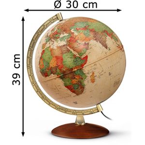 Produktbild für Globus Räthgloben PAL3010, Antikstil, Ø 30cm